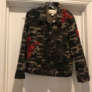 Anthropologie camo jacket
